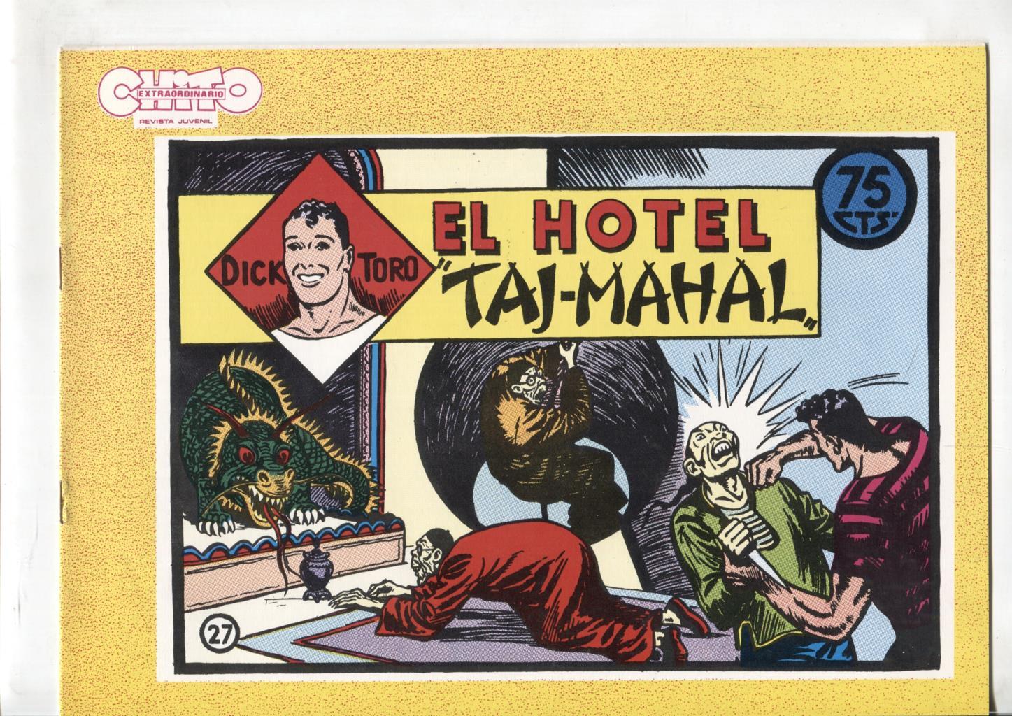 Dick Toro facsimil numero 27: El hotel Taj-Mahal