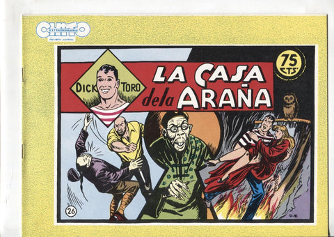 Dick Toro facsimil numero 26: La casa de la araña, trasera dibujo baile: Ball del Ram