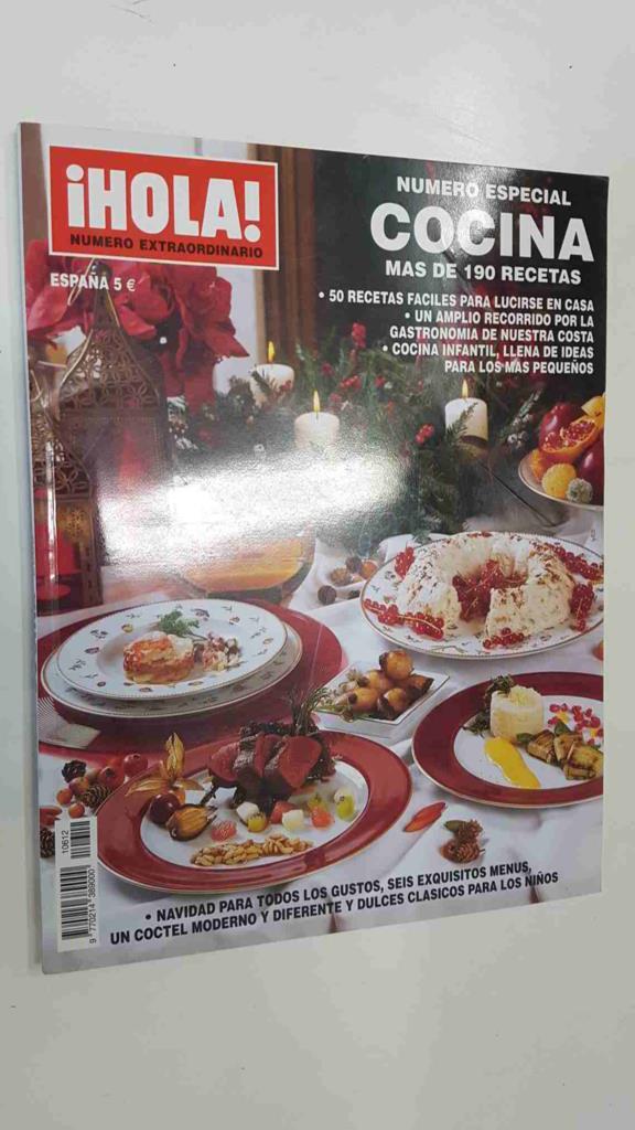 Revista Hola num. extraordinario: Numero especial Cocina (mas de 190 recetas). Varios menus de Nochebuena