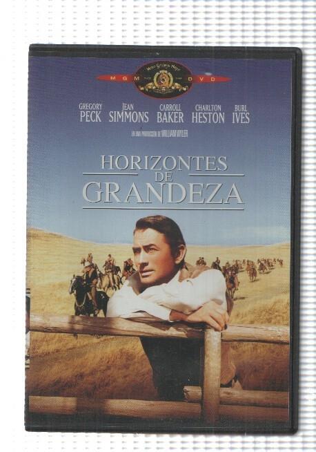 DVD: Horizontes de grandeza (1958). Una produccion de William Wyler con Gregory Peck, Jean Simmons, Charlton Heston