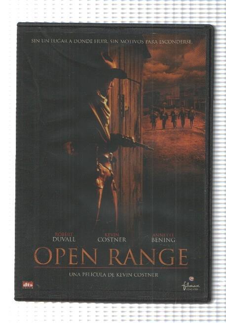 DVD: Open Range (2003). Una pelicula de Kevin Costner con Robert Duvall, Annette Bening. No incluye el dossier informativo de 12 paginas