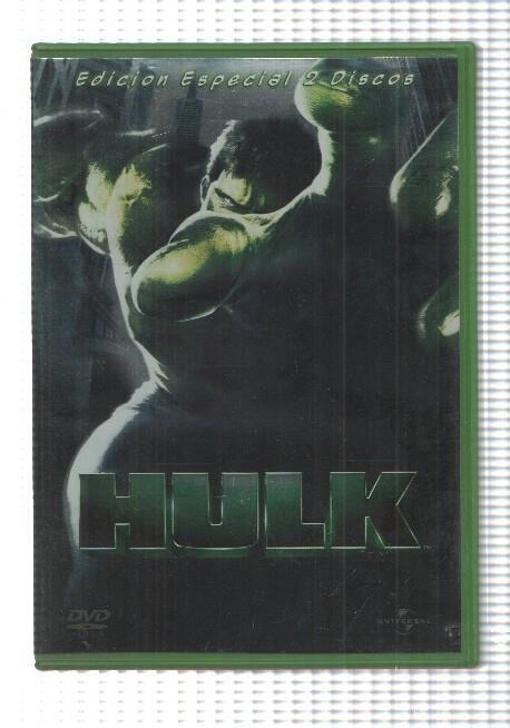 DVD: Hulk (2002), edicion especial 2 discos. Director: Ang Lee con Eric Bana, Jennifer Connelly