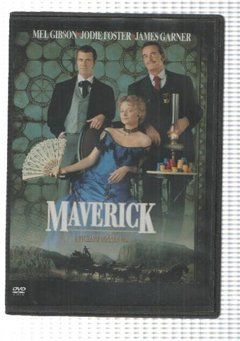 DVD, pelicula: Maverick (1994), a Richard Donner film. Mel Gibson - Jodie Foster - James Garner