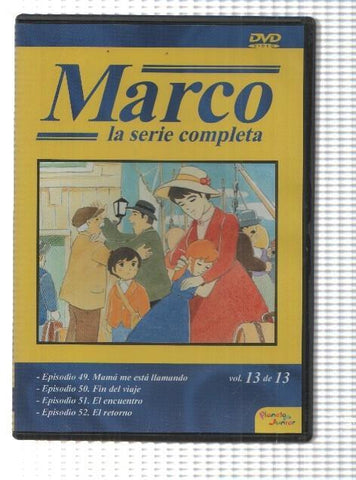 DVD, dibujos: Marco (1976) vol. 13, De los Apeninos a los Andes. Incluye los episodios 49 al 52. Planeta Junior