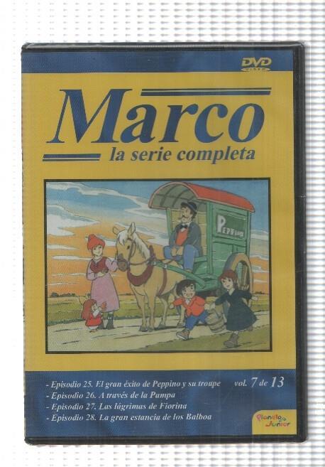 DVD, dibujos: Marco (1976) vol. 07, De los Apeninos a los Andes. Incluye los episodios 25 al 28. Planeta Junior