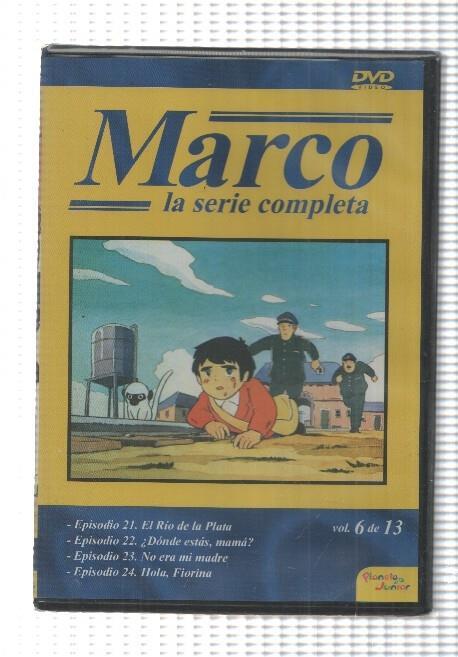 DVD, dibujos: Marco (1976) vol. 06, De los Apeninos a los Andes. Incluye los episodios 21 al 24. Planeta Junior