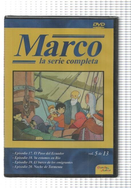 DVD, dibujos: Marco (1976) vol. 05, De los Apeninos a los Andes. Incluye los episodios 17 al 20. Planeta Junior