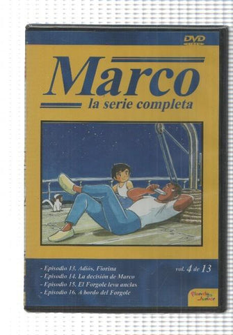 DVD, dibujos: Marco (1976) vol. 04, De los Apeninos a los Andes. Incluye los episodios 13 al 16. Planeta Junior