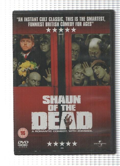 DVD, pelicula: Shaun of the Dead, a romantic comedy with zombies. Simon Pegg