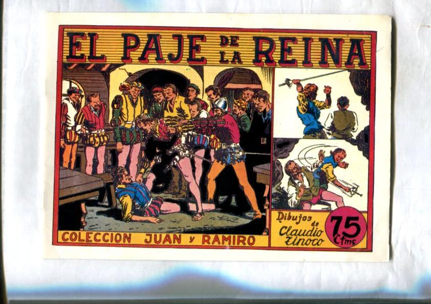 Coleccion Juan y Ramiro: El paje de la reina (Facsimil dibujo Claudio Tinoco)