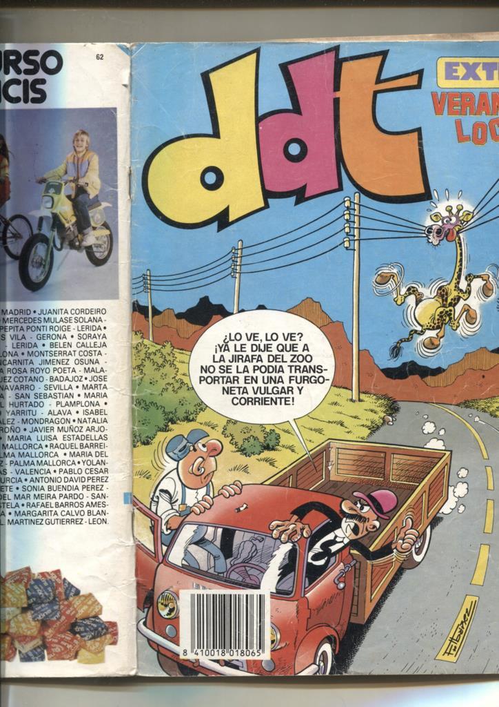 DDT extra numero 062: veranillo loco (cello lado lomo)