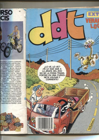 DDT extra numero 062: veranillo loco (cello lado lomo)