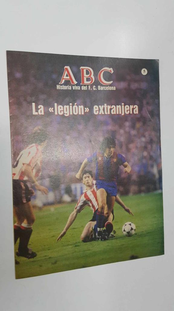 Fasciculo: ABC, Historia viva del FC Barcelona 05 - El museo del Barça. La legion extranjera (Cruyff, Kocsis, Sotil, etc.). Contracubierta: Antonio Ramallets