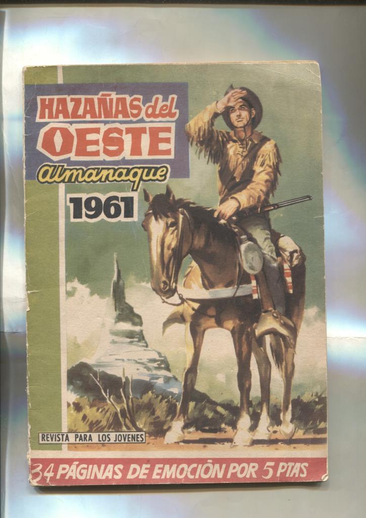 Hazañas del Oeste almanaque 1961 (la cubierta esta suelta)