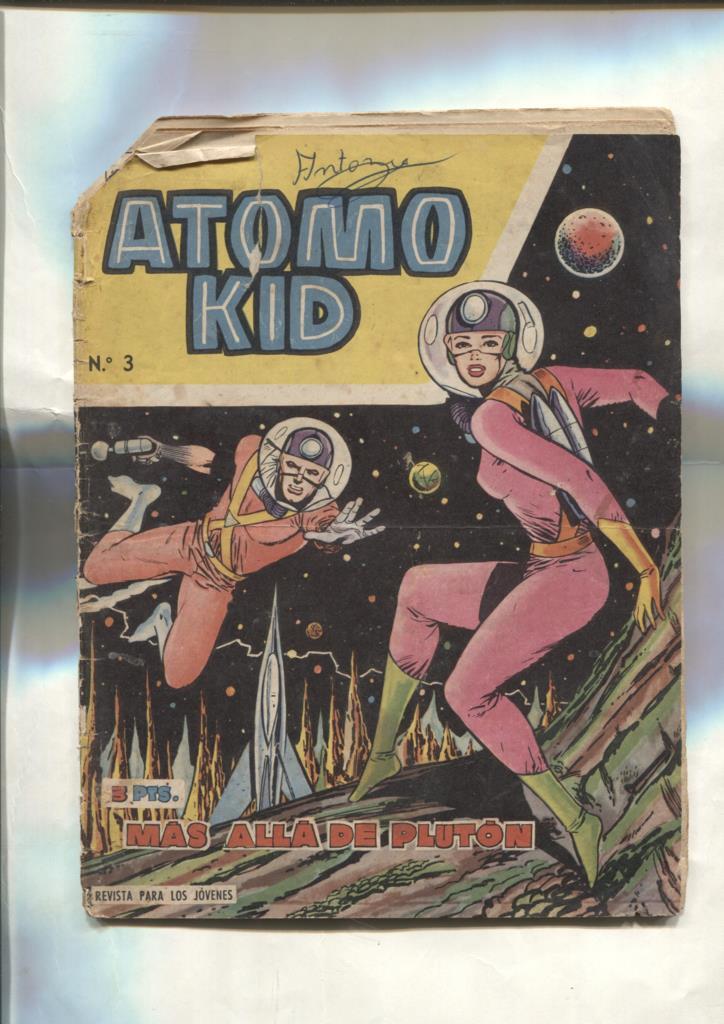 Atomo Kid numero 3: Mas alla de Pluton (aviejada)