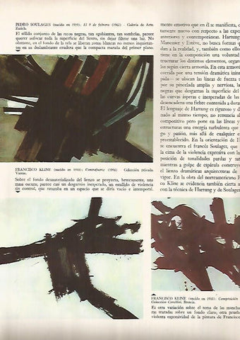 LAMINA 15935: El 9 de febrero, por Soulages y Contrafuerte, por Kline