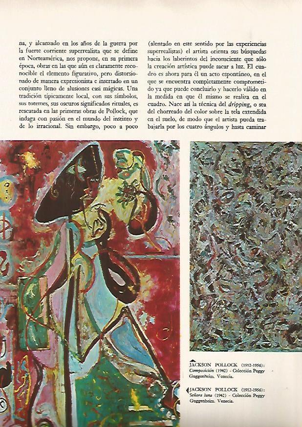 LAMINA 15937: Señora luna y Composicion, por Pollock