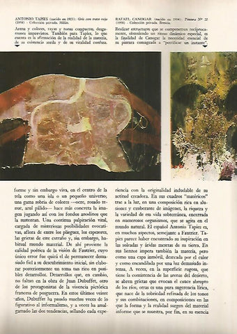 LAMINA 15943: Gris con trazo rojo, por Tapies