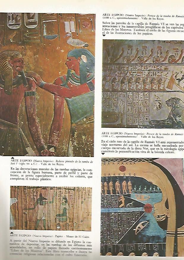 LAMINA 15905: Pinturas de las tumbas de Seti I y Ramses IV, Egipto