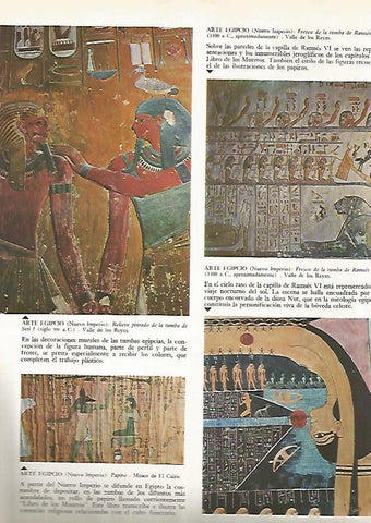 LAMINA 15905: Pinturas de las tumbas de Seti I y Ramses IV, Egipto