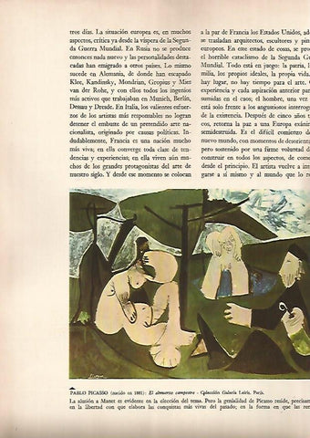 LAMINA 15910: El almuerzo campestre, por Picasso