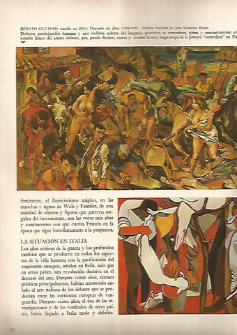 LAMINA 15916: Huyendo del Etna, por R. Guttuso