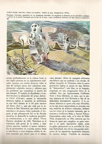 LAMINA 15921: Paisaje con megalitos, por P. Nash