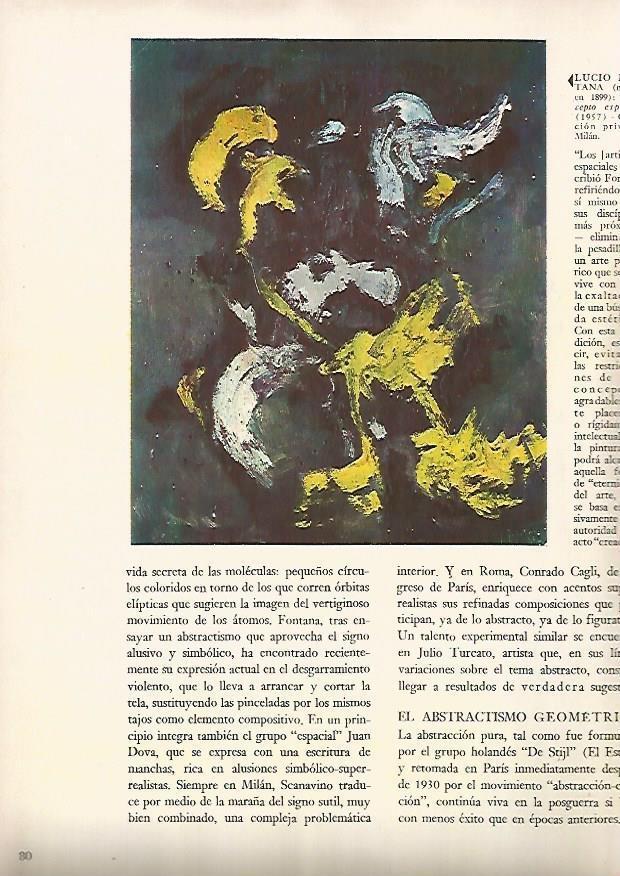 LAMINA 15945: Concepto espacial, por L. Fontana