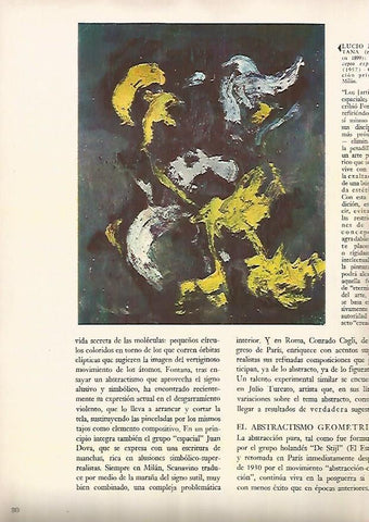 LAMINA 15945: Concepto espacial, por L. Fontana