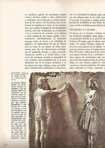 LAMINA 15970: La modelo del pintor, por S. Manzu