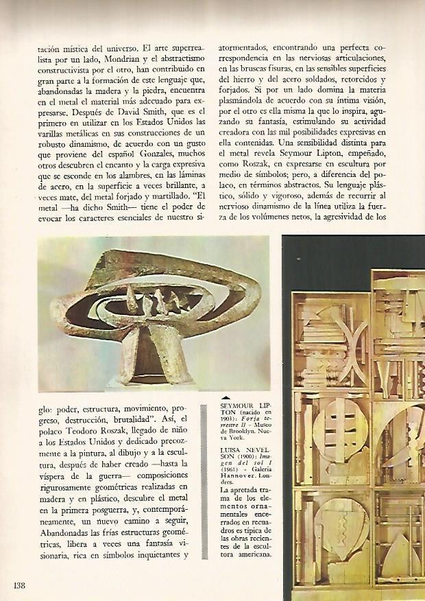 LAMINA 15974: Forja terrestre II, por Lipton e Imagen del sol I, por Luisa Nevelson