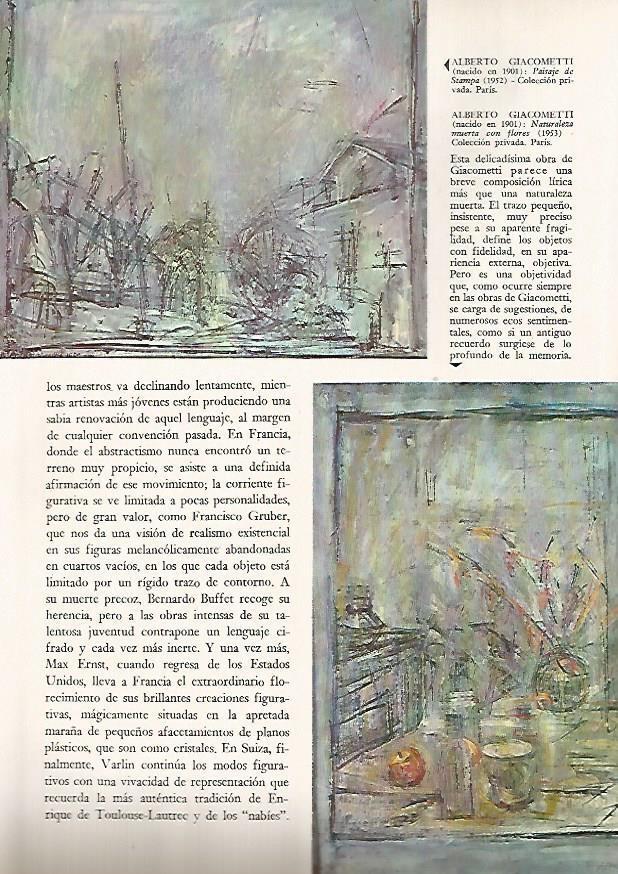 LAMINA 15952: Paisaje con Stampa y Naturaleza muerta con flores, por Giacometti