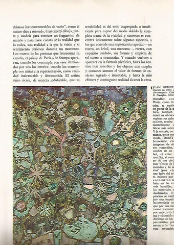LAMINA 15953: Jardin musgoso, por J. Dubuffet