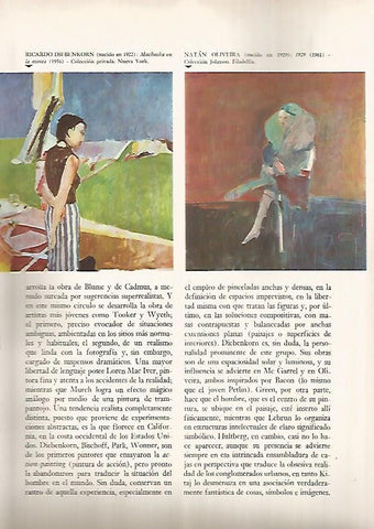LAMINA 15964: Muchacha en la azotea, por Diebenkorn