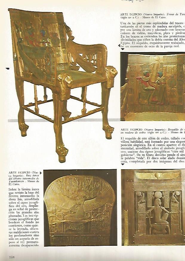 LAMINA 15901: Ajuar de la tumba de Tutankhamon, Egipto