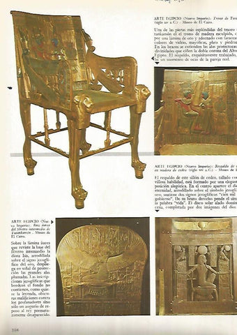 LAMINA 15901: Ajuar de la tumba de Tutankhamon, Egipto