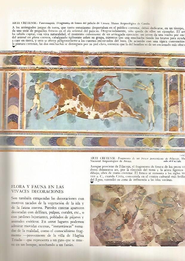 LAMINA 15836: Ffresco de Filacopi y Tauromaquia de Knosos, Grecia