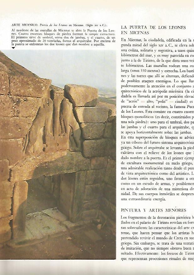 LAMINA 15847: Puerta de los Leones de Micenas, Grecia