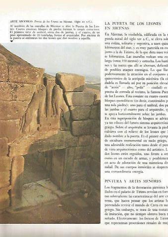 LAMINA 15847: Puerta de los Leones de Micenas, Grecia