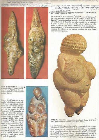 LAMINA 15815: Venus de Willendorf y Venus de Savigna