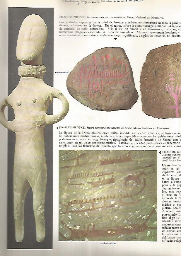 LAMINA 15829: Incisiones de la Edad del Bronce de Escandinavia