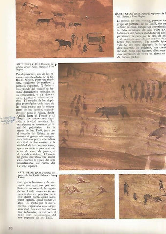 LAMINA 15824: Pinturas rupestres de los Tasili en el Sahara