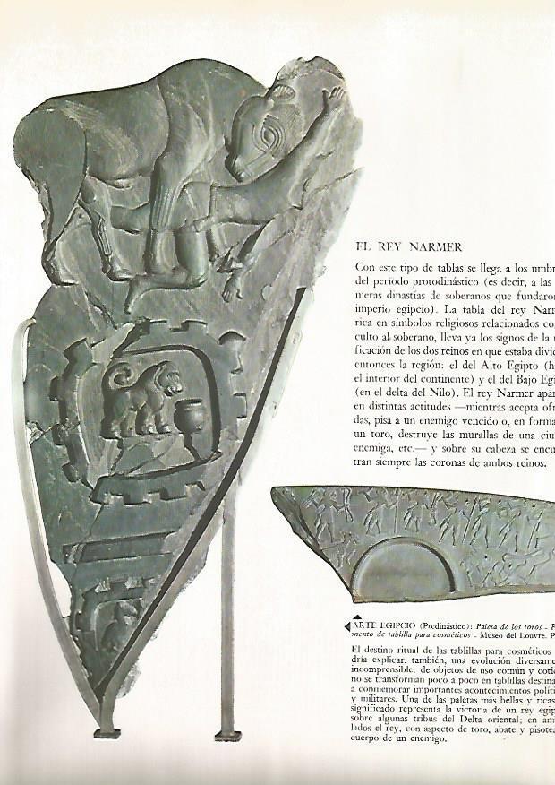 LAMINA 15881: Paleta de los toros de Egipto Predinastico