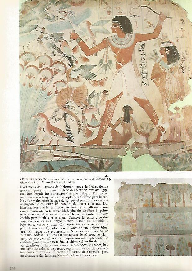LAMINA 15897: Frescos de la tumba de Nebamon, Egipto