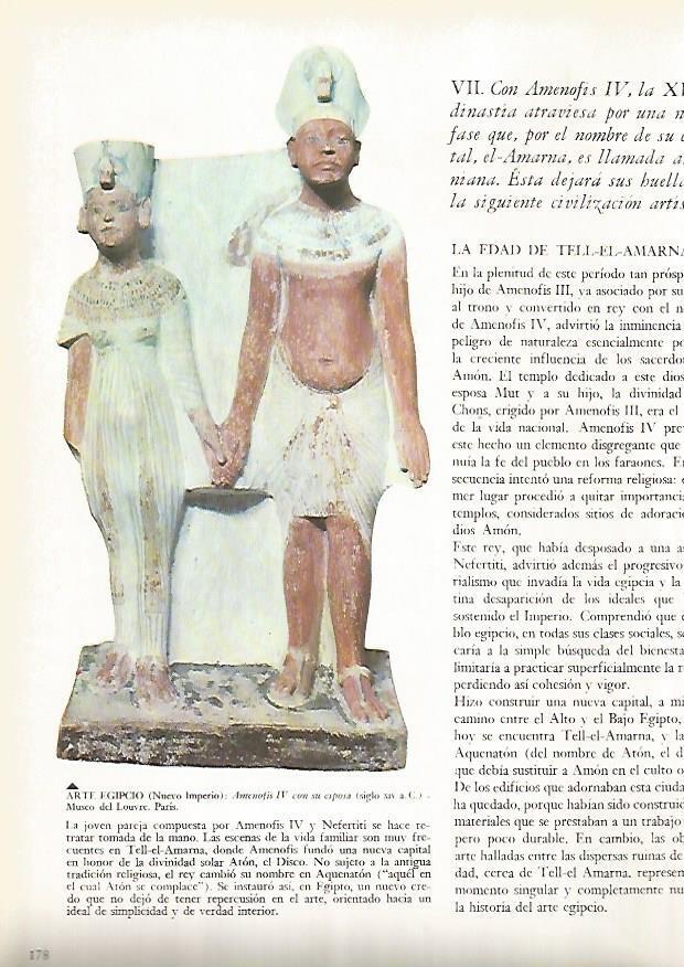 LAMINA 15898: Amenofis IV y su esposa, Egipto