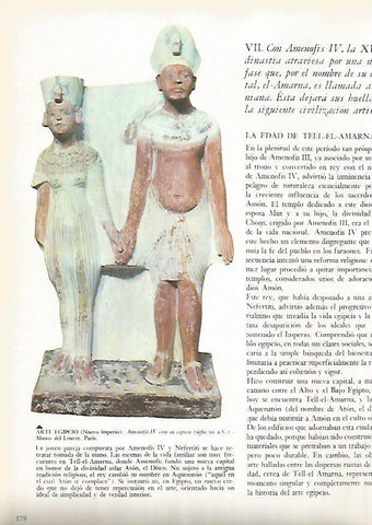 LAMINA 15898: Amenofis IV y su esposa, Egipto