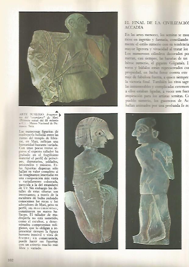 LAMINA 15860: Fragmentos del Estandarte de Mari, Siria
