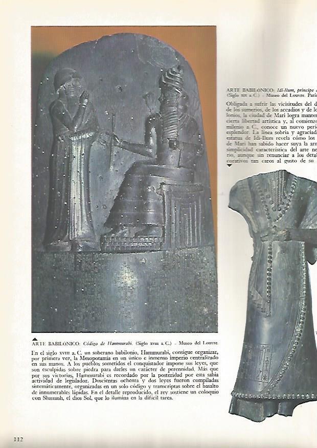 LAMINA 15865: Codigo de Hammurabi e Idi Ilum, principe de Mari