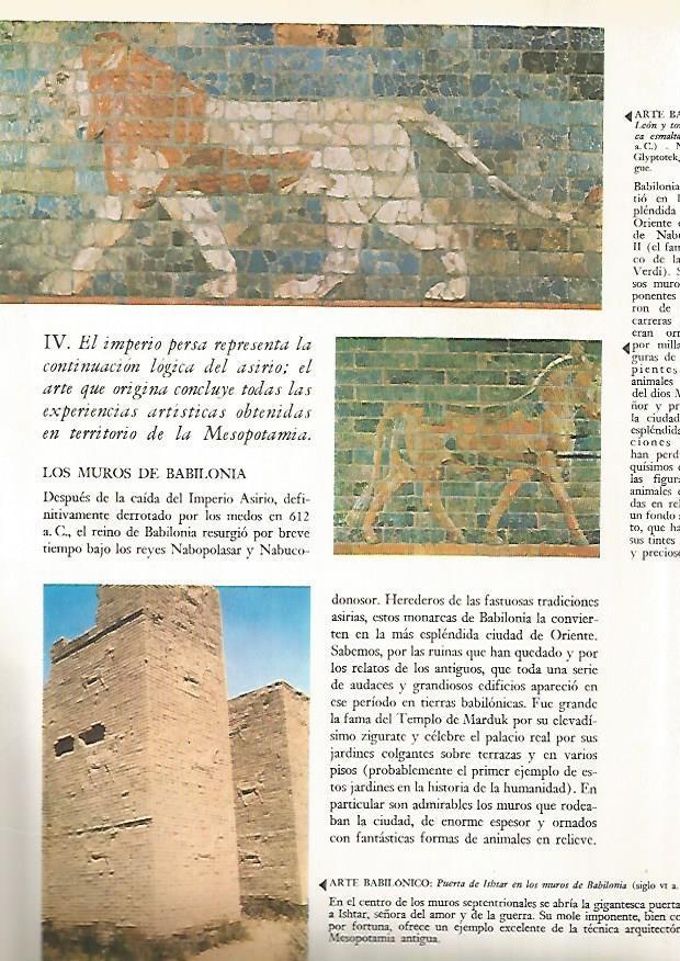LAMINA 15870: Relieves y Puerta de Ishtar de Babilonia, Irak