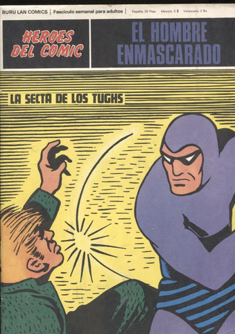 Hombre Enmascarado/Phantom de Burulan SOLO CUBIERTA nº 61: La secta de los Tughs